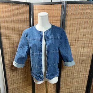 Scallop Bottom Denim Jacket